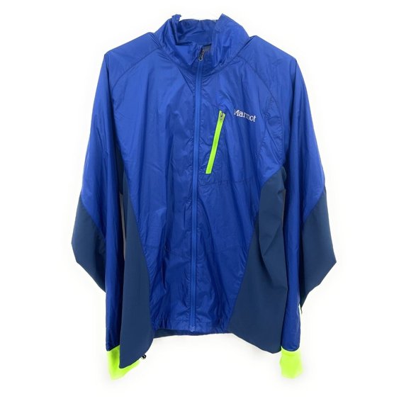 MARMOT Women’s M Blue Windstopper Full Zip Blue Pockets Jacket - Picture 1 of 5